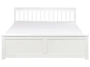 Bed Pine Wood OLENDON 160 x 200 cm (EU King Size) White_954841