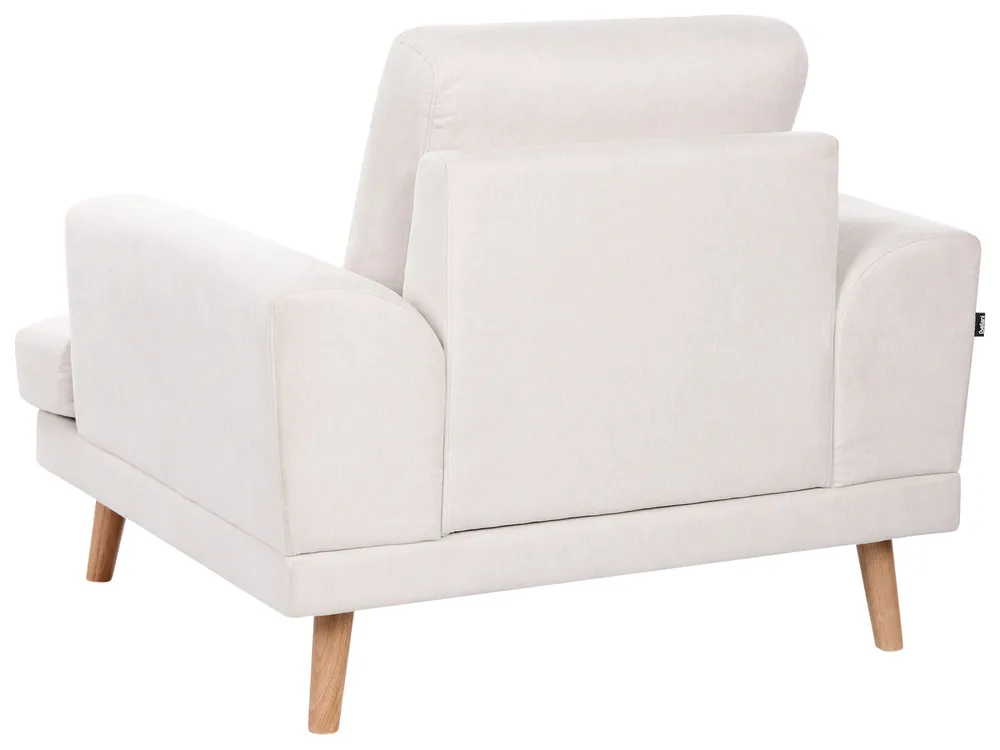 Living Room Set 4 Seater KILDAL Fabric Light Beige_1058565