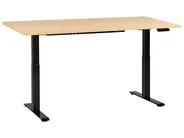 Electric Adjustable Standing Desk DESTINES 180 cm 72 cm Black/ Light Brown_1000373