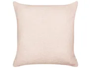 Zestaw 2 poduszek dekoracyjnych LEUZEA 45 x 45 cm Boucle Pastelowy róż Jednolity_903367