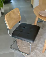 Lot de 2 chaises de salle à manger ETHETE Cuir PU Noir_1161750