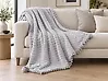 Blanket KAWERI 150 x 200 cm Light Grey