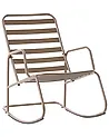 Garden Rocking Chair TURI Metal Taupe
