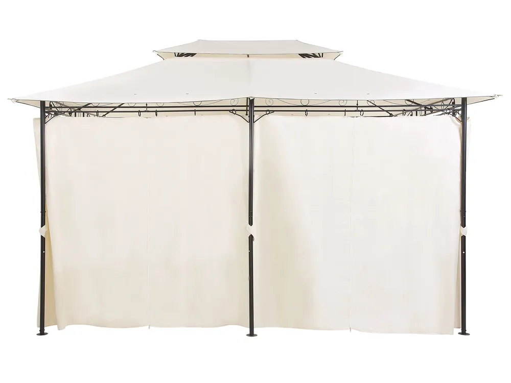Gazebo COLOS 400 cm 300 cm Metal Beige_778624