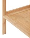 Bamboo Bathroom Shelving Unit Light Wood LEHI _927658