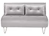 Sofá cama 2 plazas VESTFOLD Terciopelo Gris