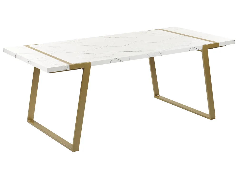 Dining Table HUDSON Transparent 160 Cm 90 Cm Tempered Glass - View #4
