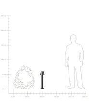 Outdoor LED Bollard Lamp HOLMES Black_986701
