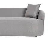 Sofa AMAL mit Ottomane Stoff Grau_1149732
