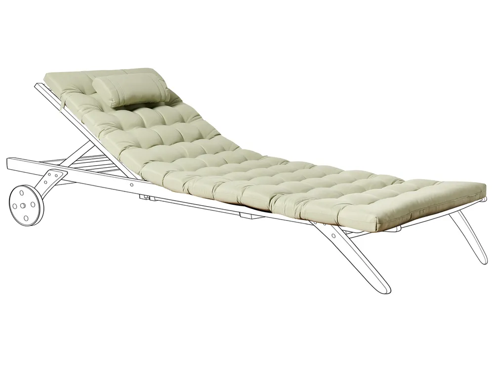 Cuscino per sdraio CESANA PREMIUM Verde chiaro