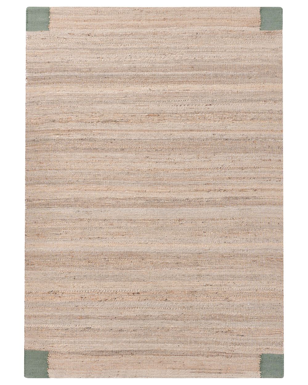 Tappeto AMRAVATI Beige/Verde 160 x 230 cm Iuta