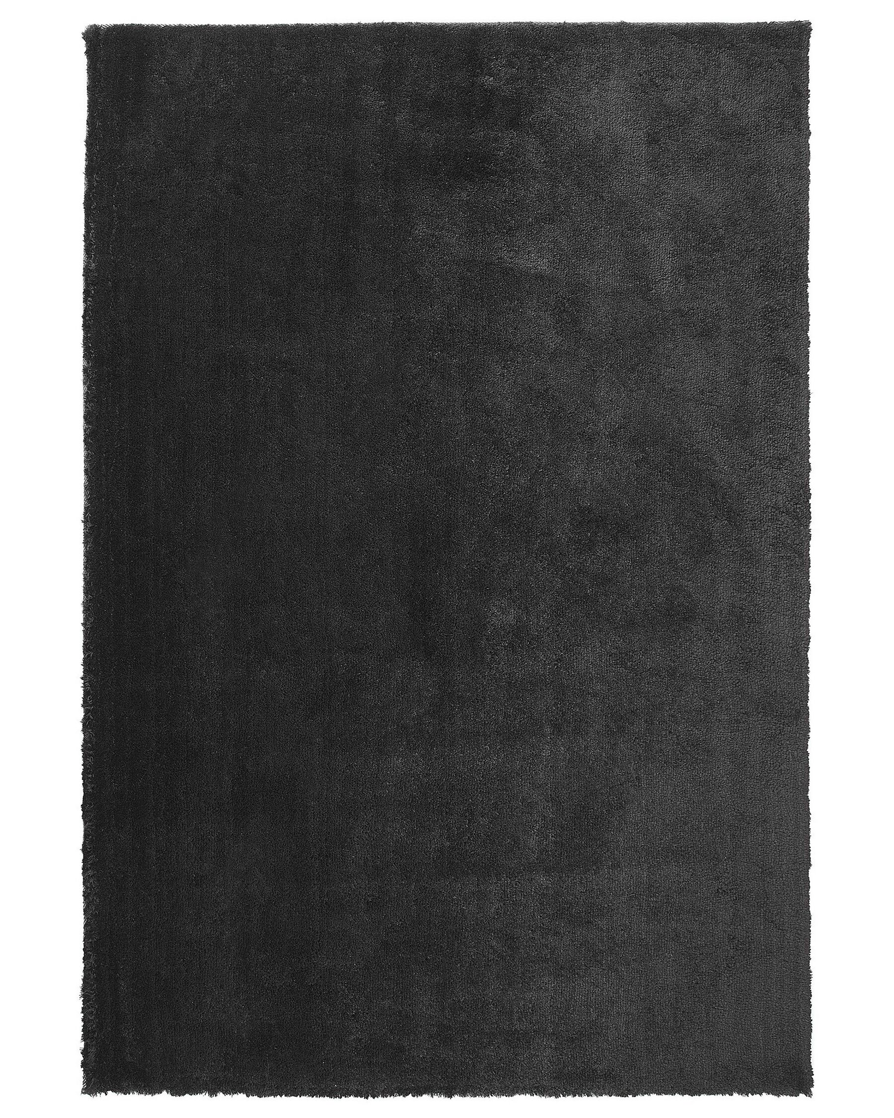 Fekete hosszú szálú szőnyeg 160 x 230 cm EVREN_758538