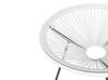 PE Rattan Bistro Set White ACAPULCO II_811584