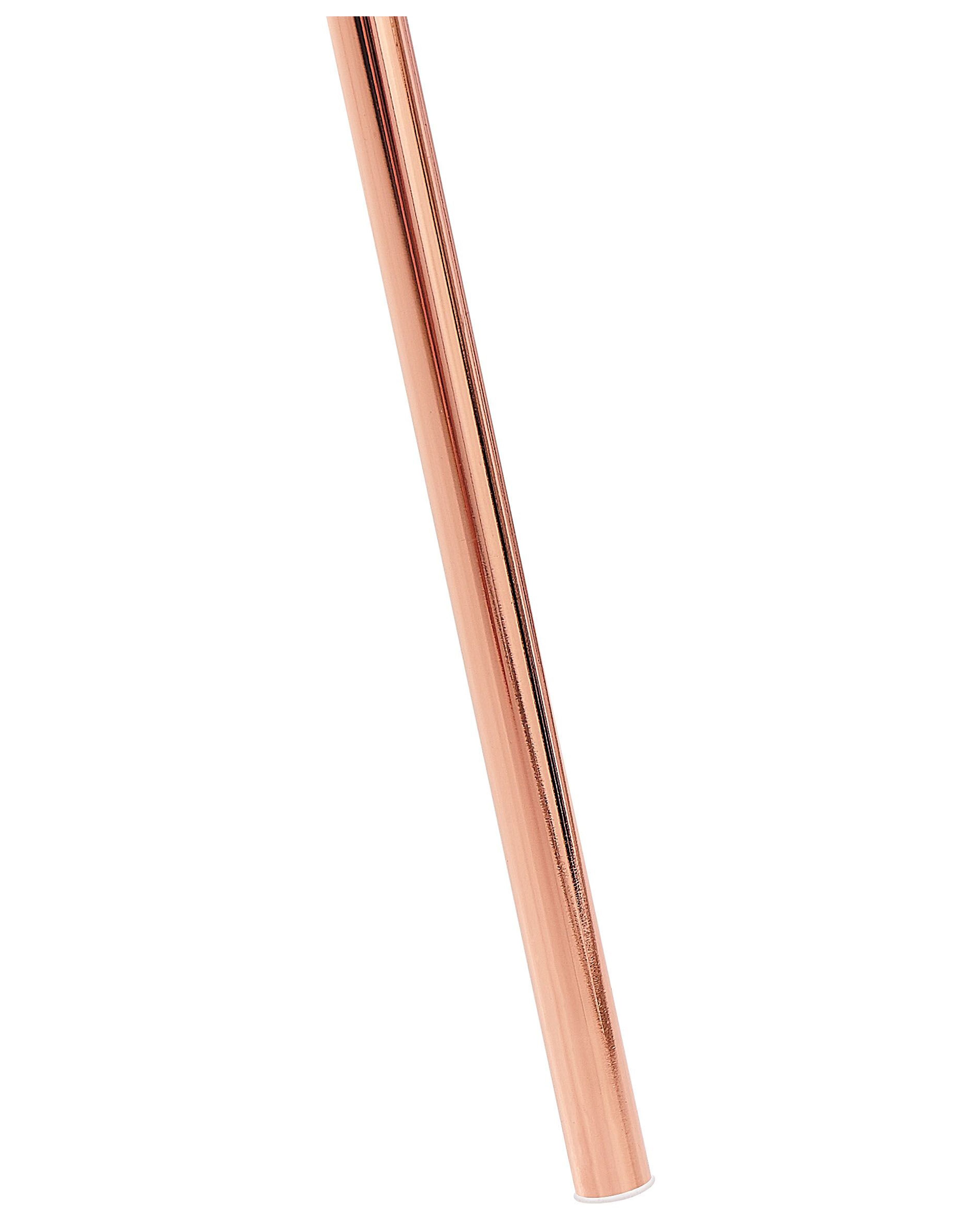 Beliani Lampada Da Terra Moderna Con Treppiede Oro E Paralume Bianco – Altezza 148 Cm, Attacco E27, Luce Soffusa Per Soggiorno O Camera Da Letto