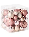 Set van 60 kerstballen TYIN Roze