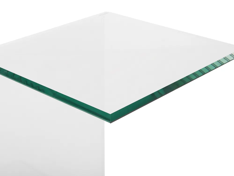 Side Table LOURDES Tempered Glass Transparent_751304