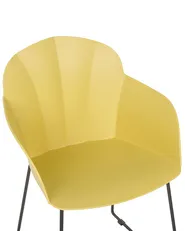 Set of 2 Dining Chairs SYLVA Yellow_783913