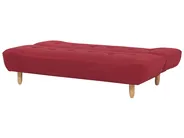 Sofa Bed 3 Seater ALSTEN Fabric Red_806965