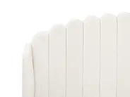Bett mit Lattenrost Bouclé AMBILLOU 140 x 200 cm Cremeweiß_967568