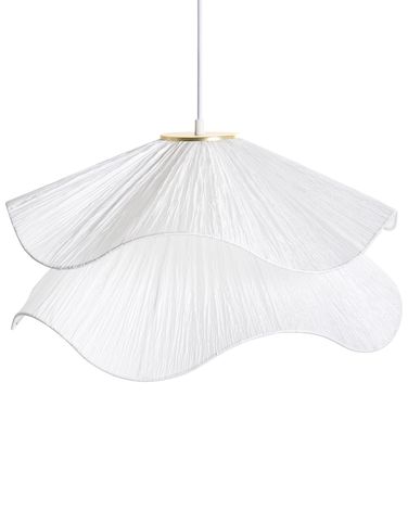 Lampe suspension PUNGWE Tissu Blanc
