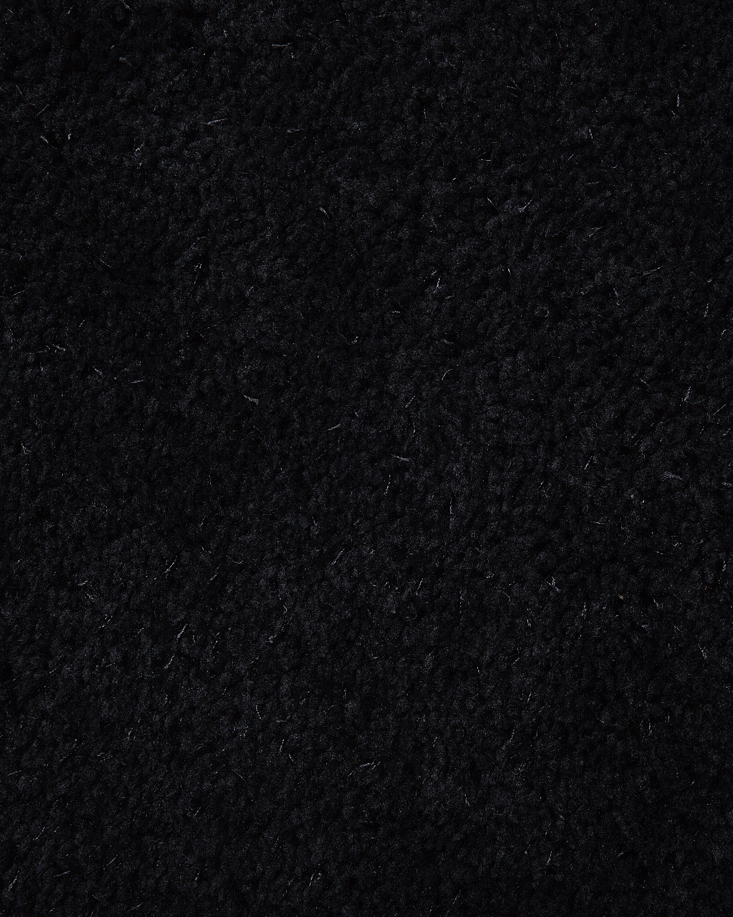 Shaggy Round Area Rug ⌀ 140 cm Black DEMRE_714780