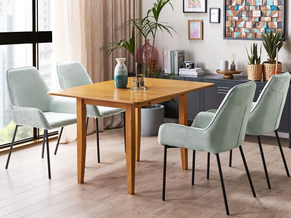 Mesa de comedor extensible MASELA Marrón 90/120 cm 60 cm Madera