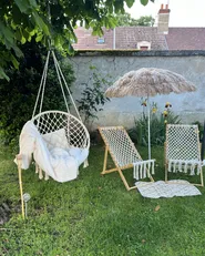 Hanging Chair GABELLA Cotton White_953726
