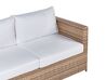 Set da giardino 4 posti rattan sintetico bianco sporco AVOLA_929693