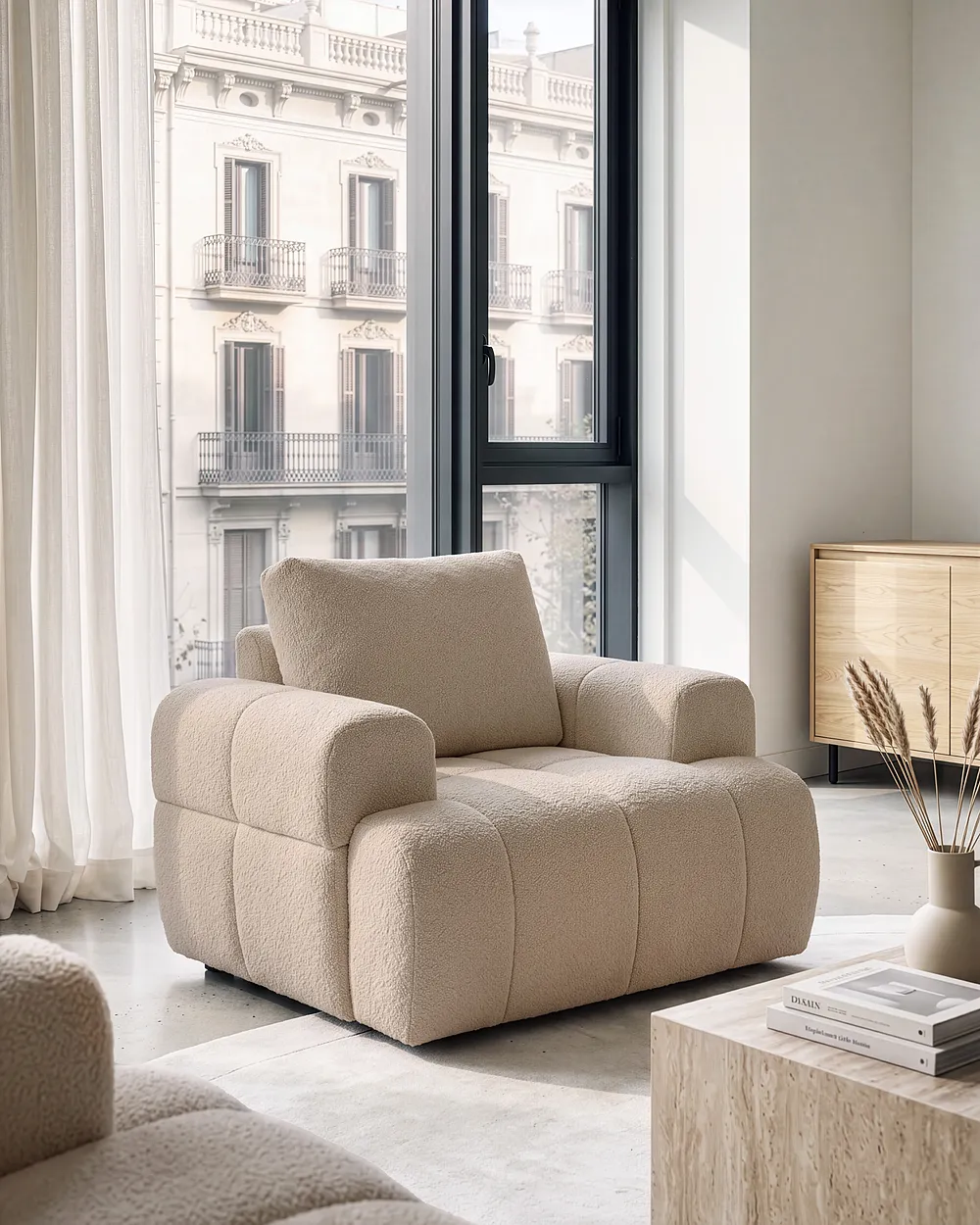 Armchair NARILLA Boucle Beige_1161077