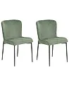 Conjunto de 2 sillas de comedor ADA Verde oscuro