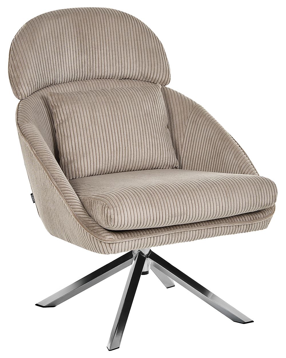 Drehsessel STORVORDE Cord Taupe