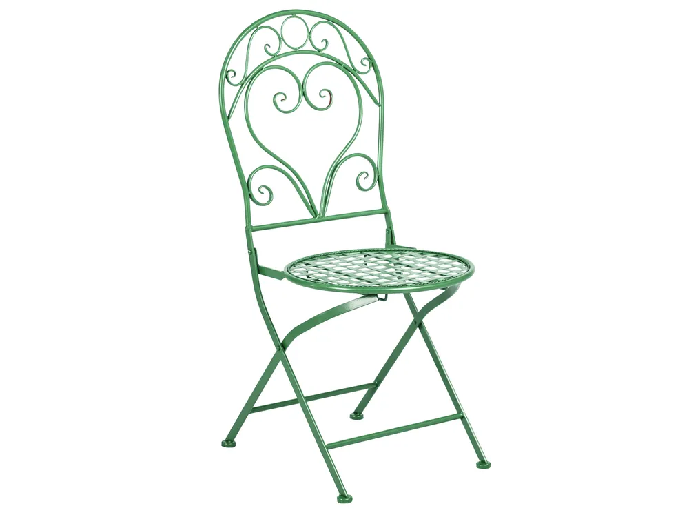 Bistro Set ALBINIA Metal Green_1016196