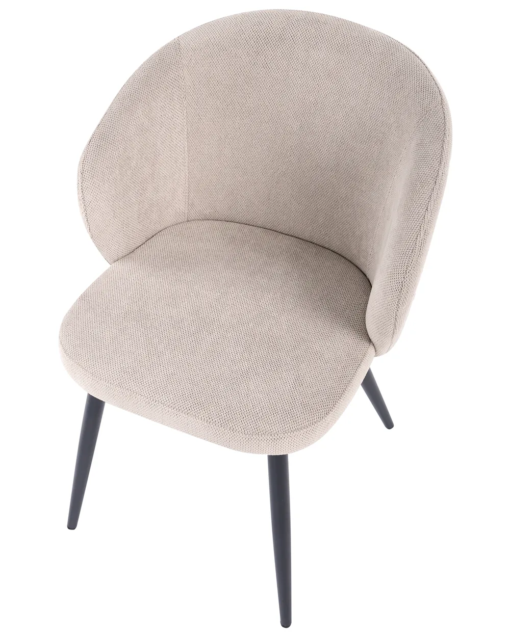 Set di 2 sedie da pranzo MOUNDVILLE Tessuto Tortora_1055299