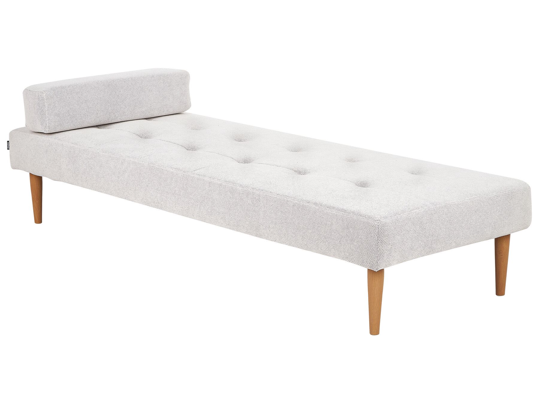 Chaise-longue em tecido branco-creme NIORT_927163