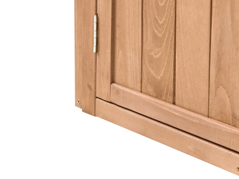 Tool Shed TOFFIA 127 cm 66 cm Fir Wood Brown_1015107
