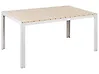 Outdoor Dining Table for 6 COMO 150 cm 90 cm Beige