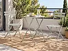 Bistro Set Folding FIORI Metal Grey