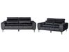 Velvet Living Room Set Black VEGAMO_925994