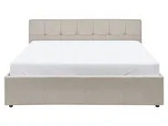 Bett mit Stauraum LAURESSES Stoff Taupe 160 x 200 cm_1153572