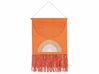 Bavlnená nástenná dekorácia so strapcami oranžová KAMALIA_843615