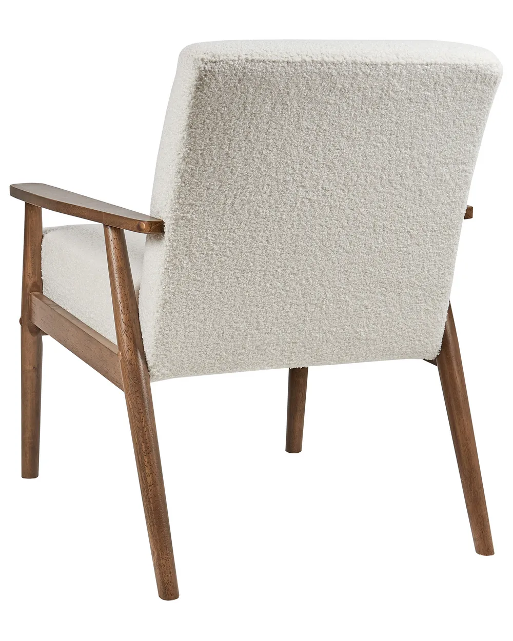 Poltrona ESRUM Bouclé Marrone scuro/Bianco - Main Image