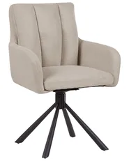 Set of 2 Dining Chairs Swivel SARDOAL Taupe_944920