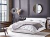 Bílá kožená postel s úložištěm 160x200 cm AVIGNON_689671