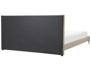 Pat cu lamele Catifea LIMOUX 180 x 200 cm Taupe_867205