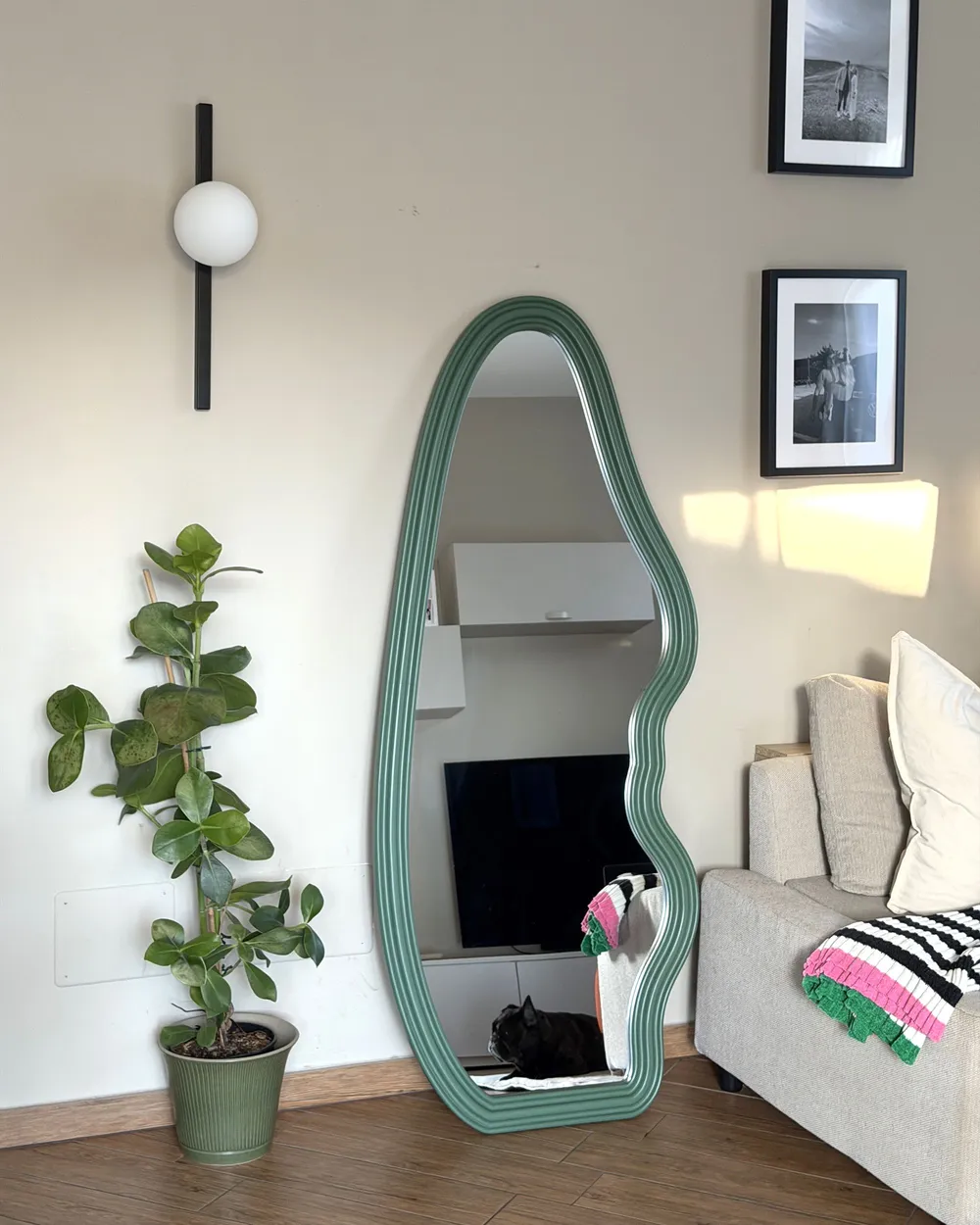 Miroir ROCLES 68 cm 160 cm Vert foncé_1159192