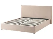 Bett mit Stauraum LAVAUR Bouclé Taupe 160 x 200 cm_989429