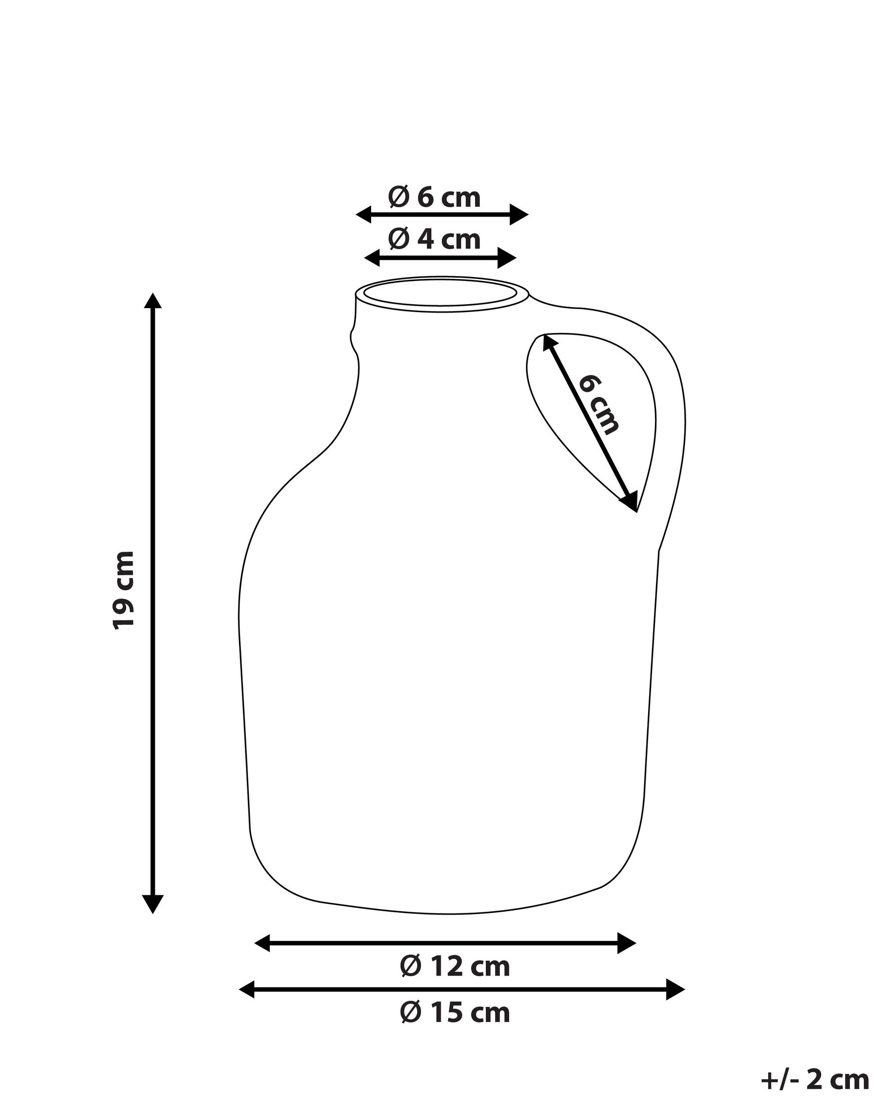 Wazon na kwiaty AGRINION 19 cm Kamionka Biały_810642