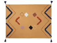 Koc SHIMLA Bawełna 130 x 180 cm Pomarańczowy_829231