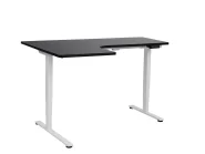 Electric Adjustable Corner Desk DESTINES 160 cm 109 cm Black/ White Left Hand_927721