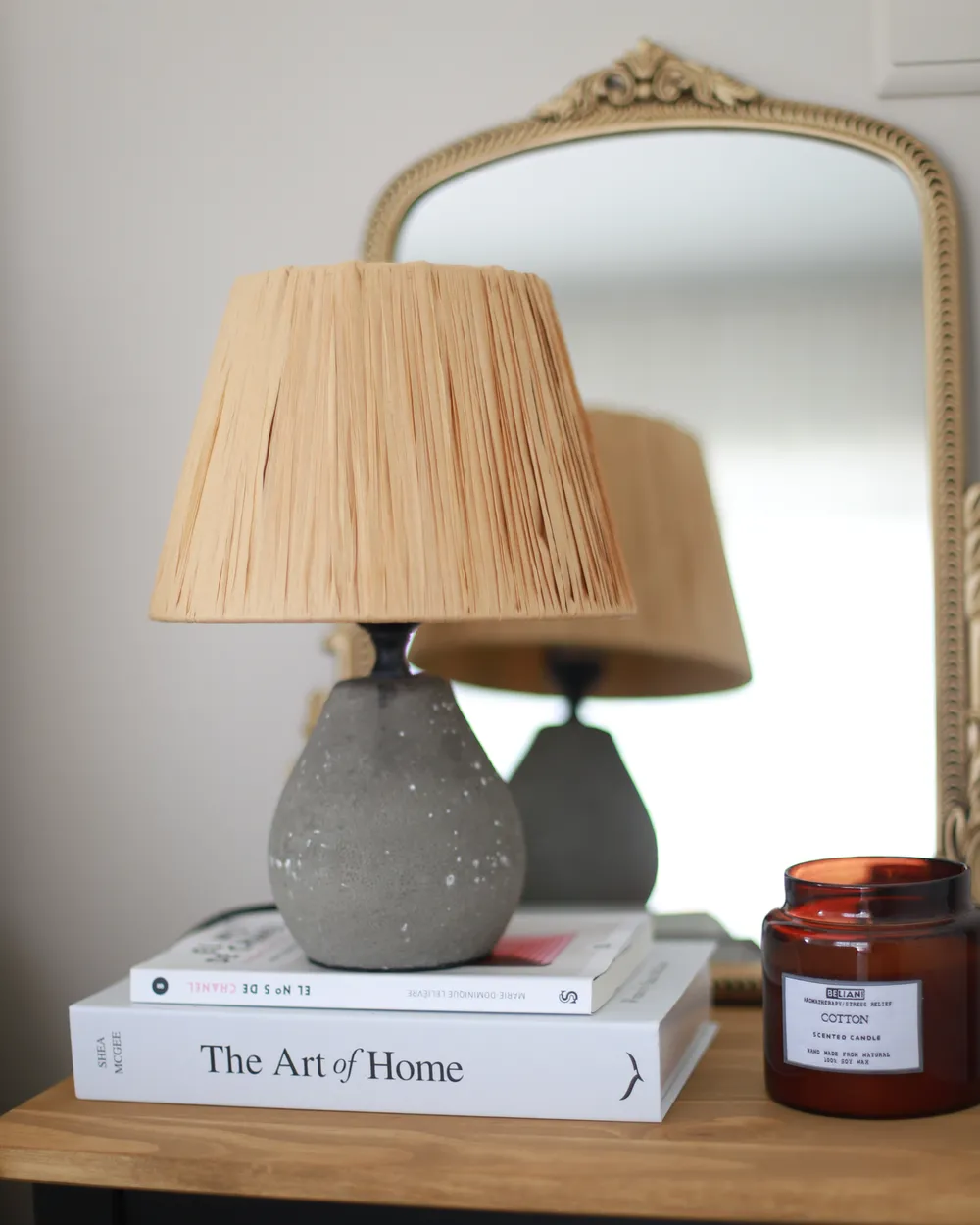 Set of 2 Table Lamps ARWADITO Ceramic Grey_983636
